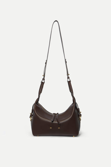Clio Slouchy Swing Bag in Smooth Top-Grain Leather