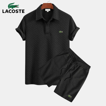 Lacoste Textured Polo & Shorts Co-Ord Set