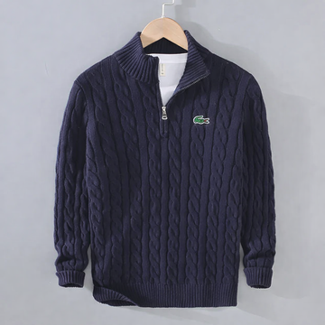 Premium Textured Half-Zip Jumper
