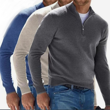 Casual Cotton Zip Jumper