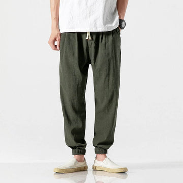 Émile – Lightweight Cotton-Linen Comfort Trousers