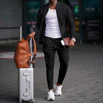 Men's 2-Piece Zip Set – Jacket + Trousers